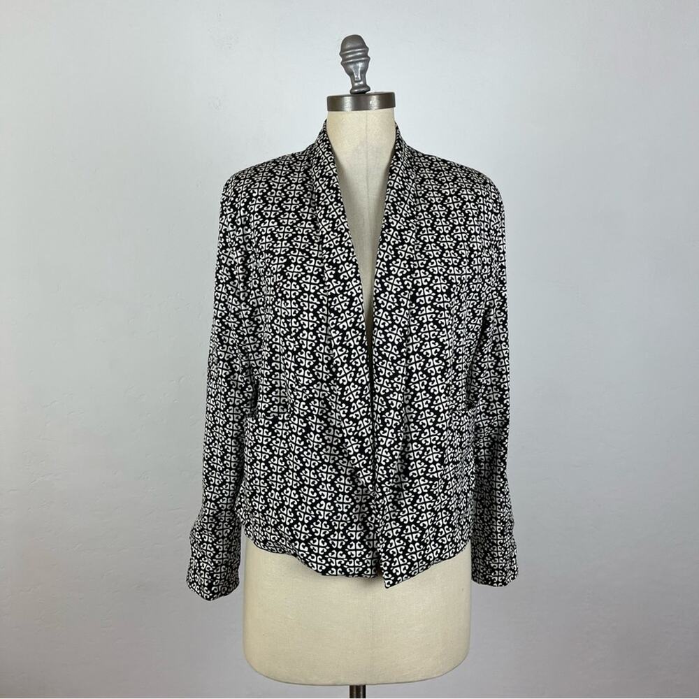 Feathers By Tolani Pattern Open Front Cardigan Ja… - image 1